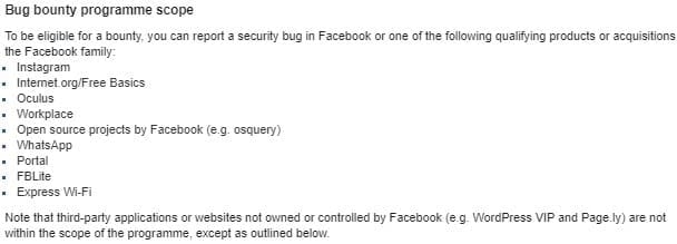 Facebook Bug Bounty