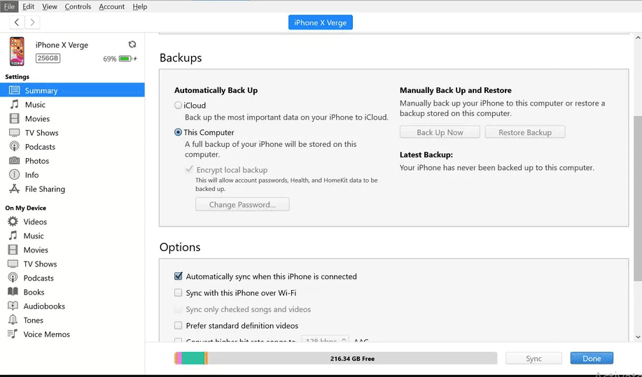 iphone backup