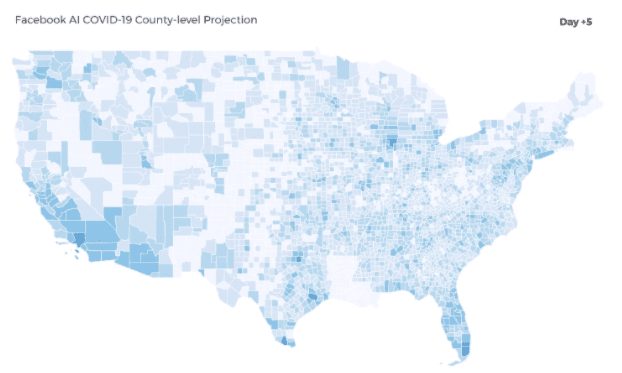 Facebook COVID-19 map