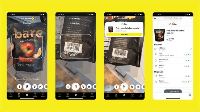 Snapchat Adds New Barcode Scanning Capacity for Selected Products, Providing Further Insight 3 Snapchat's New Barcode Scanning Capacity for Selected Products